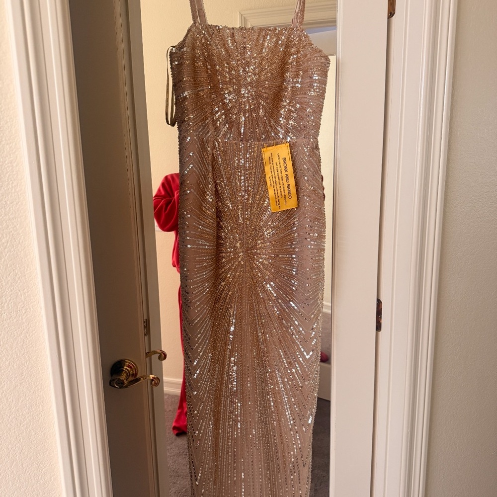 Bronx and Banco Gold Dahlia Maxi Dress with Straps - Picture 3 of 3